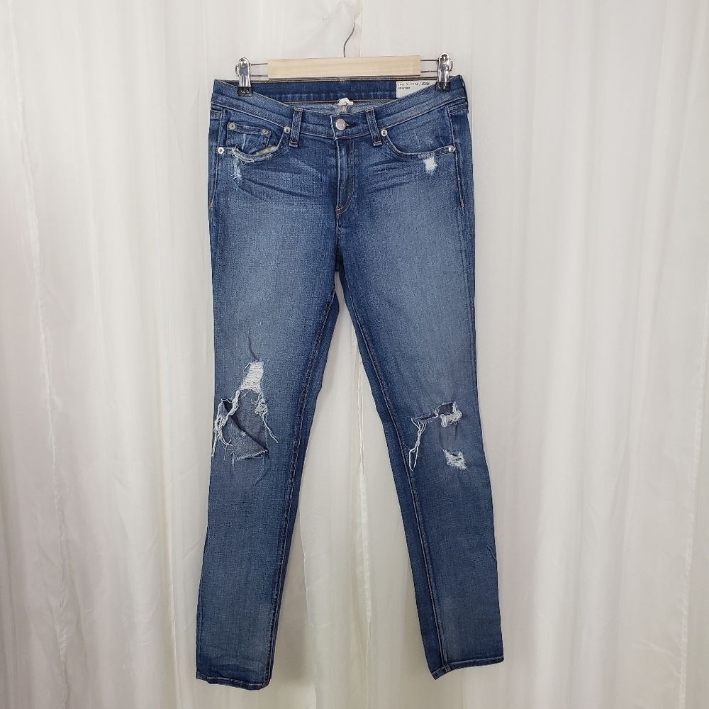 Rag & Bone for Intermix skinny jeans destroyed distressed size 29